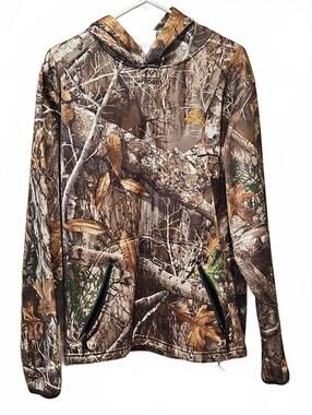 Realtree Edge camo hoodie With Built In Gaitor  men M